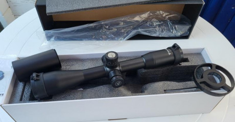 VENDIDO visor Valiant Zephyr 10x44 SF SIR retícula FBR. Ajuste lateral de paralaje a partir de 10 yardas, 00