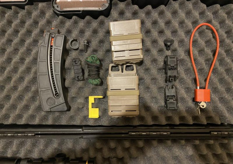 Vendo MP15-22 en perfecto estado, solo a disparado 400 tiros, 
Se vende como está en las fotos y con los 02