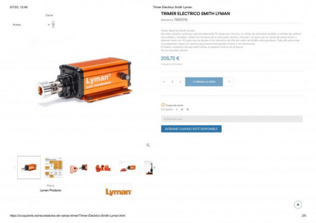 Por no usar vendo Trimmer eléctrico.
Funciona a 220 v. 
Apenas usado. 

Precio: 135 € portes incluidos 02
