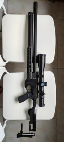 Hola, vendo AIRMAKS KATRAN L del calibre 5,5, el arma esta impoluta, como de tienda, pocos tiros, pues 11