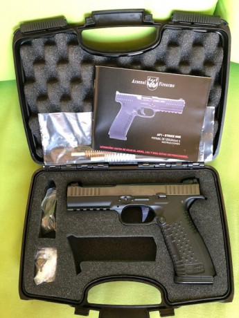 Saludos a todos/as:
Por no darle uso, vendo impecable pistola Arsenal Firearms modelo Strike One speed, 00