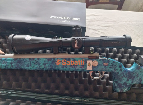 Por haberme retirado de F-Class vendo mi equipo compuesto por:
- Rifle Sabatti Tactical Syn en calibre 01