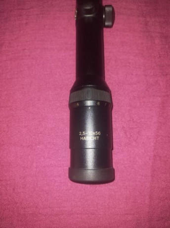 Hola vendo visor Swarovski habicht 2.5-10x56 en perfecto estado con gran luminosidad pido por el 750 eu 20
