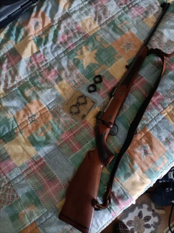 Se vende sako av calibre 375 holland&holland.con monturas desmontables leupold y 2 juegos de anillas,bajas 01
