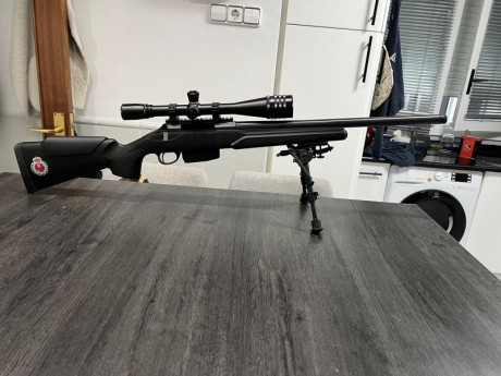 Se vende rifle Tikka 308 de 20 pulgadas, cañon roscado original y carril Picatinny, como nuevo, soy el 02