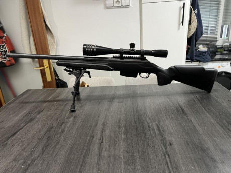 Se vende rifle Tikka 308 de 20 pulgadas, cañon roscado original y carril Picatinny, como nuevo, soy el 00