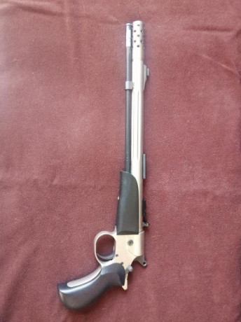 Se vende pistola ardesa buckhunter cal 45, disparada pocas veces en perfecto to estado.
Portes por cuenta 02