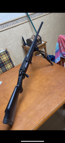 Rifle de cerrojo Bergara B14 Sporter Varmint calibre 22-250 con bases Cañón de 24" y21,5mm de diámetro, 11