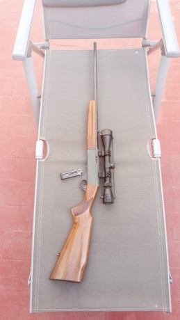 Carabina Anschut modelo 520. 

Sin apenas uso. Años metida en el armero sin utilizar, se compró en su 02