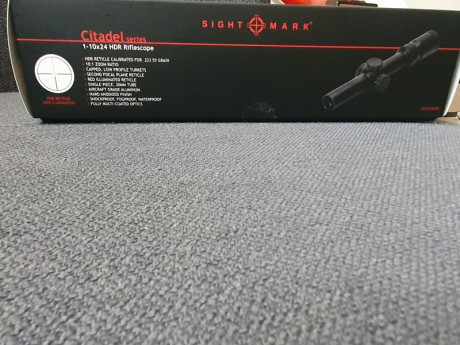 VENDIDO.

Vendo visor sightmark citadel 1-10x24 hdr.
Como nuevo.
Segundo plano focal. Tubo 30 mm. Reticula 51