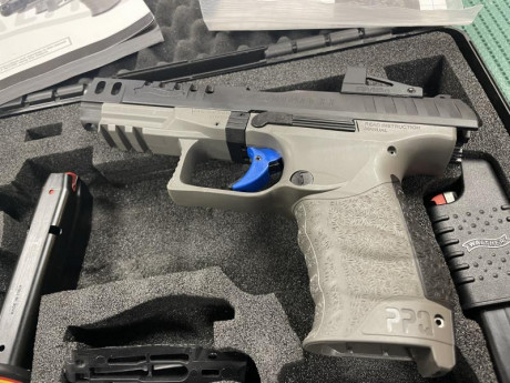 Características de la pistola de tiro Walther Q5 Match Combo 9mm PB:

- Excepcional disparador de 2,5 02