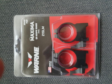 VENDIDO.


Vendo anillas desmontables Warne Máxima 215LM High/Altas, para tubos 30 mm. Para raíles Weaver/Picatinny. 00