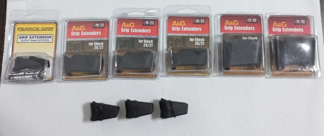    ***VENDIDO***  

Vendo lote de adaptadores-prolongadores para glock 26, compuesto por una extendión 00