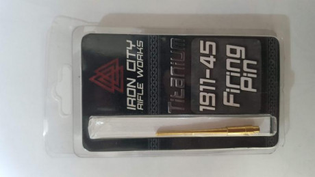 Percutor de titanio €20 para pistolas 1911 para calibres .45acp, .40S&W y .38 super auto. Estado nuevo 00