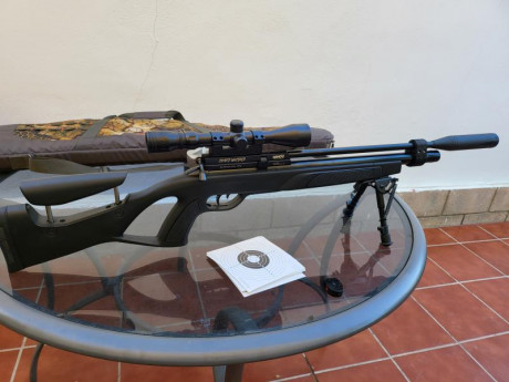 Carabina Pcp Gamo coyote whisper del 5,5 seminueva. Muy poco uso, es muy precisa y potente. No hace nada 02