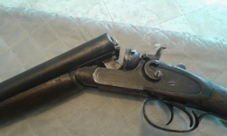 Pues eso, cambio una escopeta de perrillos  antigua, del año 1931 marca JB ARRIZABALAGA en funcionamiento. 01