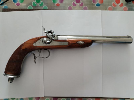 Se vende pistola de avancarga marca Arsa modelo Rochatte Paris en calibre .45
En perfecto estado, se puede 01