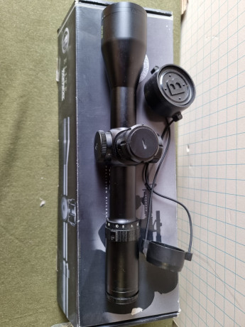 Visor Bushnell Elite Tactical 4.5-30x50
Retícula G2DMR
Tubo de 34 mm
Caja, documentación, tapas etc...

 00