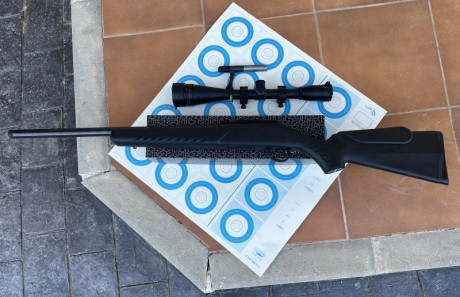Vendo sako quad heavy barrel 22lr mas carril weaver,anillas desmontables, gatillo al pelo y visor sightron 00
