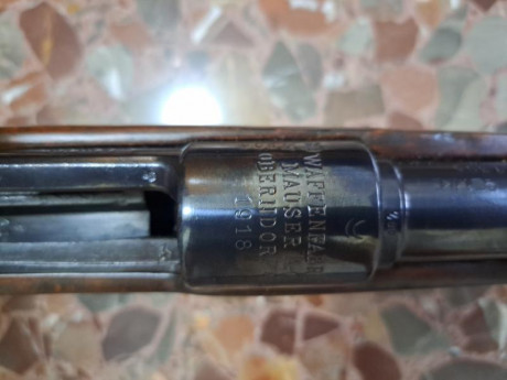 Vendo MAUSER ALEMÁN DE LA 1a guerra mundial....G98 de la fábrica de OBENDORF A.G DE 1918...Está en muy 02