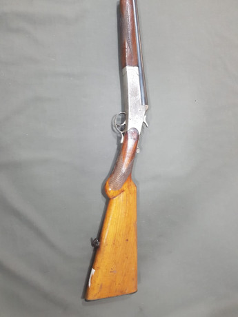 Vendo escopeta Norica (Beristain, Barcelona) 72cm monotiro cal 16 por no usar por 100€.
Saludos. 00