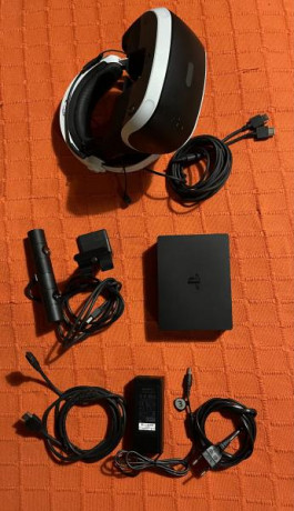 Cambio conjunto de equipos para juegos PS4, casco de realidad virtual Playstation VR, volante y pedales 02