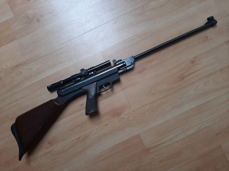 Hola a todos,
Pongo a la venta estas 2 carabinas GAMO de los años 60.

1.  EL GAMO modelo 45-S-61 del 01
