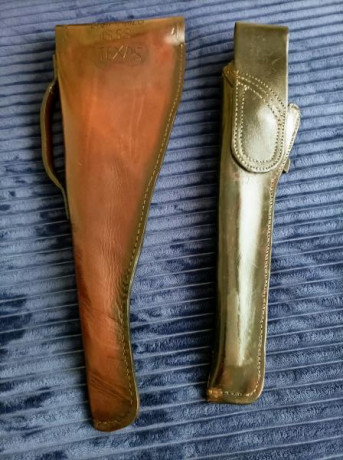 Culatín, comprado no hace mucho en Trelles: 140€ incluido el envío.
Funda de transporte artesanal de buen 40