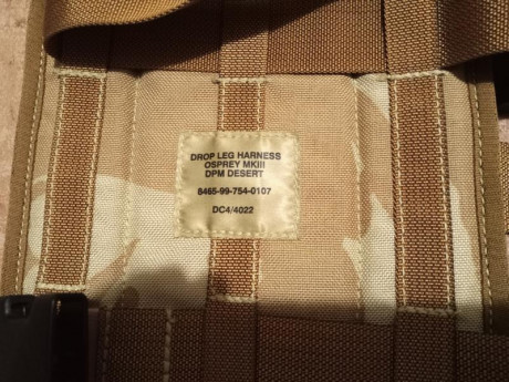 Webbing yoke cinturón molle MTP original surplus, pernera molle ddpm, pouch multiusos y pouch para botella 00