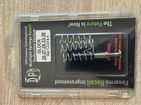 VENDIDO muelle recuperador DPM para Glock 26 . Nuevo . 50 Euros .
Saludos . 01