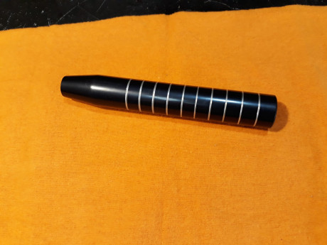Freno de boca para cañon de 16mm. 15cm de largo por 2,3 cm de ancho. 20 euro mas lo costo de envio por 12