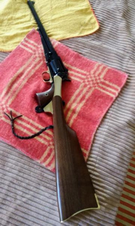 Se vende culatín para Remington Texas Buffalo 1858 de 12 pulgadas y con adorno de cuero, comprado no hace 100