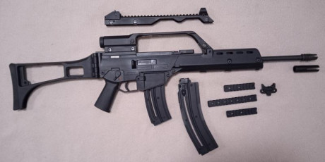 Vendo carabina HK G36 en calibre 22 L.R. Fabricada por Walther bajo licencia Heckler und Koch. 01
