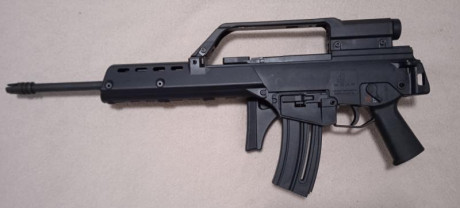Vendo carabina HK G36 en calibre 22 L.R. Fabricada por Walther bajo licencia Heckler und Koch. 00