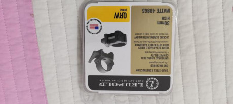 Anillas Leupold QRW para tubo de 30mm. Tamaño Altas.
Son totalmente nuevas, no se han montado nunca..
115€ 11