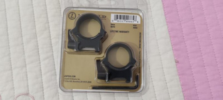 Anillas Leupold QRW para tubo de 30mm. Tamaño Altas.
Son totalmente nuevas, no se han montado nunca..
115€ 10
