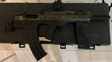Muy buenas!!
Vendo mi Escopeta semiautomática bullpup Shelby.
El arma esta en perfecto estado ya que la 02
