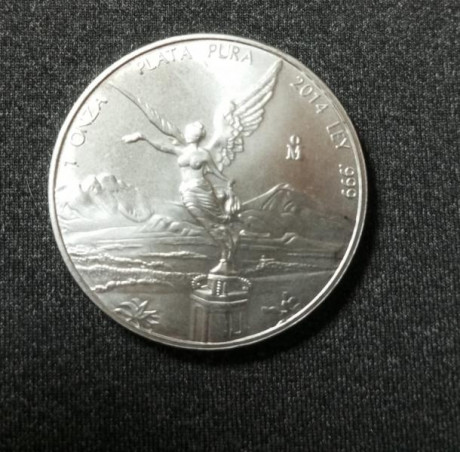 monedas de plata pura bullion, la única en español y del año 2014 que ya tienen valor numismático.
onza.

Entrega 01