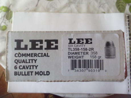 Hola. Vendo molde Lee para fundir proyectiles
Calibre .358
Peso 158 grains
6 cavidades
Poco uso, unos 11