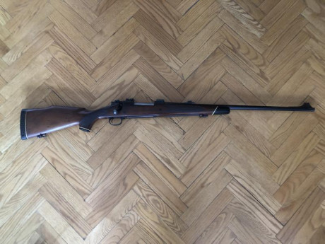 Vendo Winchester modelo pre 64 en calibre 300W.
El arma esta en muy buen estado y con poco uso.
Precio 01