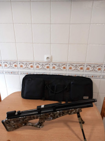 Hola, vendo SPA  P10, cal 5.5, regulada, deposito de  Titanio, con un visor 6-24x50, dos cargadores y 02
