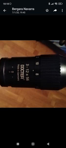 Visor DOCTER 3-12x56 con retícula iluminada. Se ve perfectamente. Regulación óptica de diotrias.
Varios 01