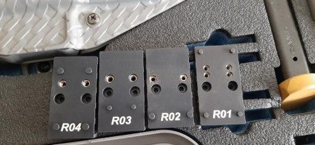 Vendo por no usar. 
Calibre 9 Pb. 
Punto de mira con fibra 
Alza ajustable en altura y deriva 
4 Módulos 10