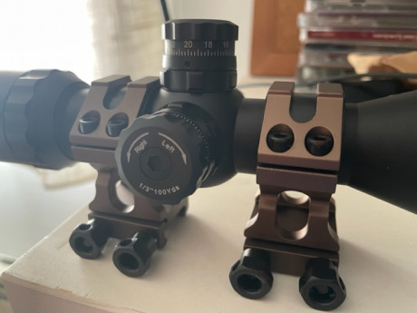 Vendo estas monturas para carril Weaber en color Bronce por 20€ envio incluído .
Para 30 mm y para 1 pulgada 00