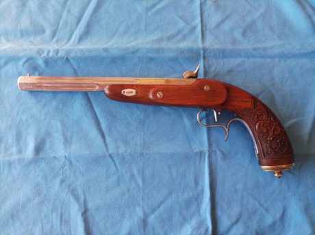Vendo pistola Arsa modelo imperio TL.
Cañón microestriado.
Alza regulable en altura y gatillo con pelo.
La 01