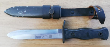 Seguimos con mas cuchillos bayonetas.
Cuchillo de combate (Bundeswehr kampfmesser):Utilizados por las 01