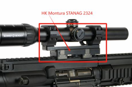 Vendo HK Montura STANAG 2324 para picatinny con anillas de 30mm extremadamente rara en España.
Estado 11