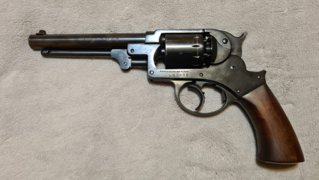 Revolver avancarga Starr, simple y doble acción,  Pietta .44, con alguna marca de uso, dificil encontrar. 01