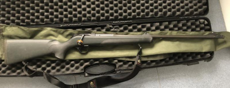 :zebFat: Hola, pongo a la venta mi blaser r8 sintético, calibre 338 winmag, con freno de boca y disparador 02