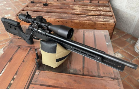 Vendo mi carabina CZ 457 MTR (Cañon pesado y recamara Match) montada a capricho para PRS. Motivo, soy 02